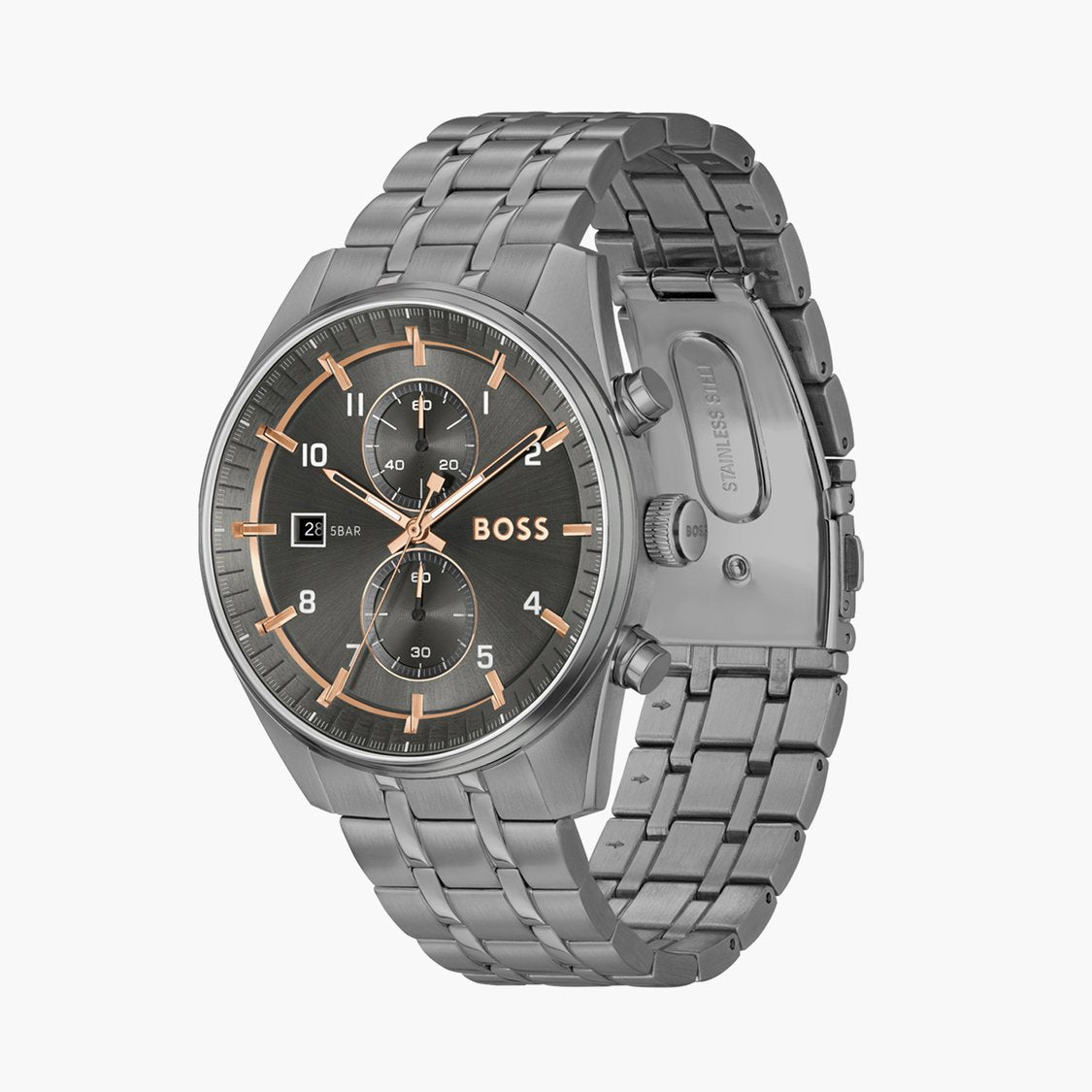 HUGO BOSS Skytraveller Men Chronograph Wrist Watch - 1514153