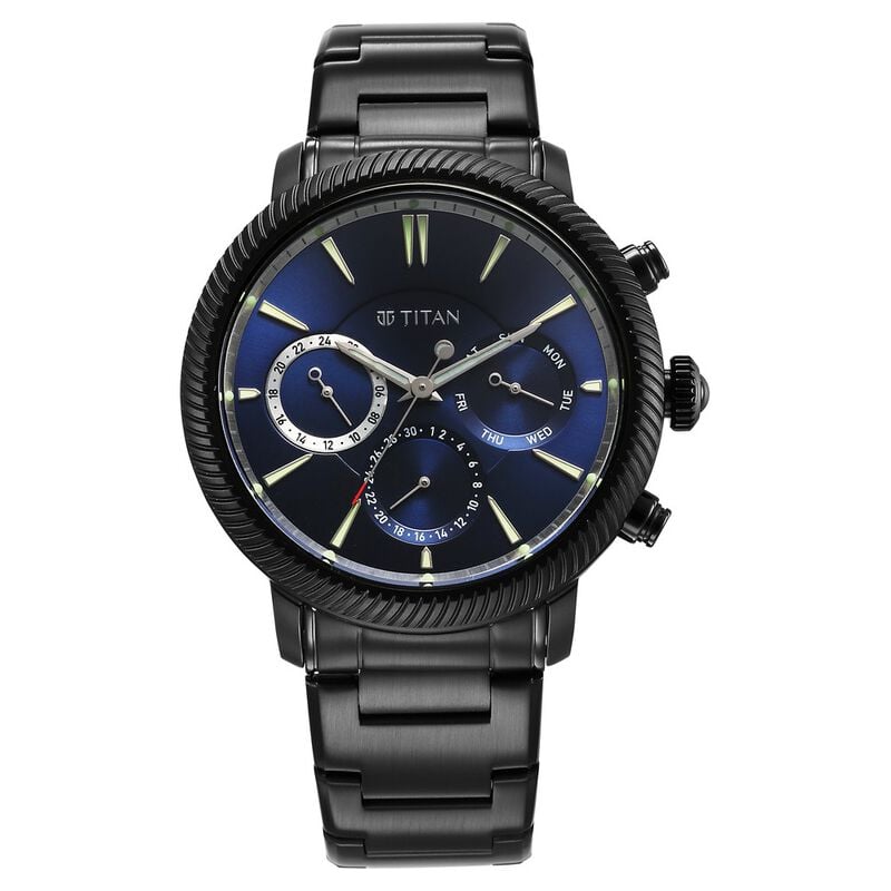 Titan Automatic Watches Titan Black Steel Watch Titan Stellar