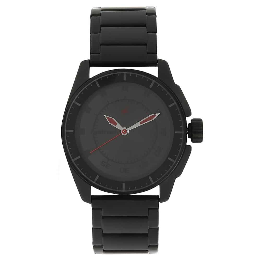 Black Stainless Steel Black Colour Fastrack Watches NR3089NM01