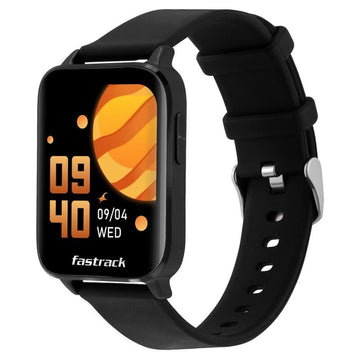 38073AP01 Fastrack Reflex Curv Black: Health & Sleep Tracker with Bold Curved Display Smartwatch