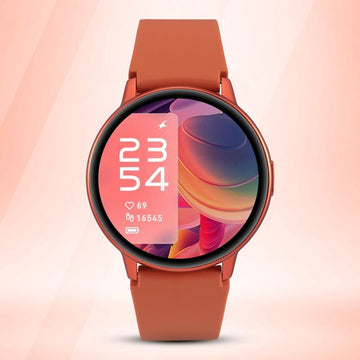 38074AP02 Reflex Play- Smart Watch with Orange Strap, Amoled Display, Health Suite, In-Built Games, & Period Tracker