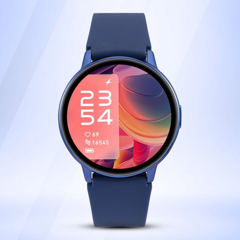 38074AP04 Reflex Play- Smart Watch with Blue Strap, Amoled Display, Health Suite, In-Built Games, & Period Tracker