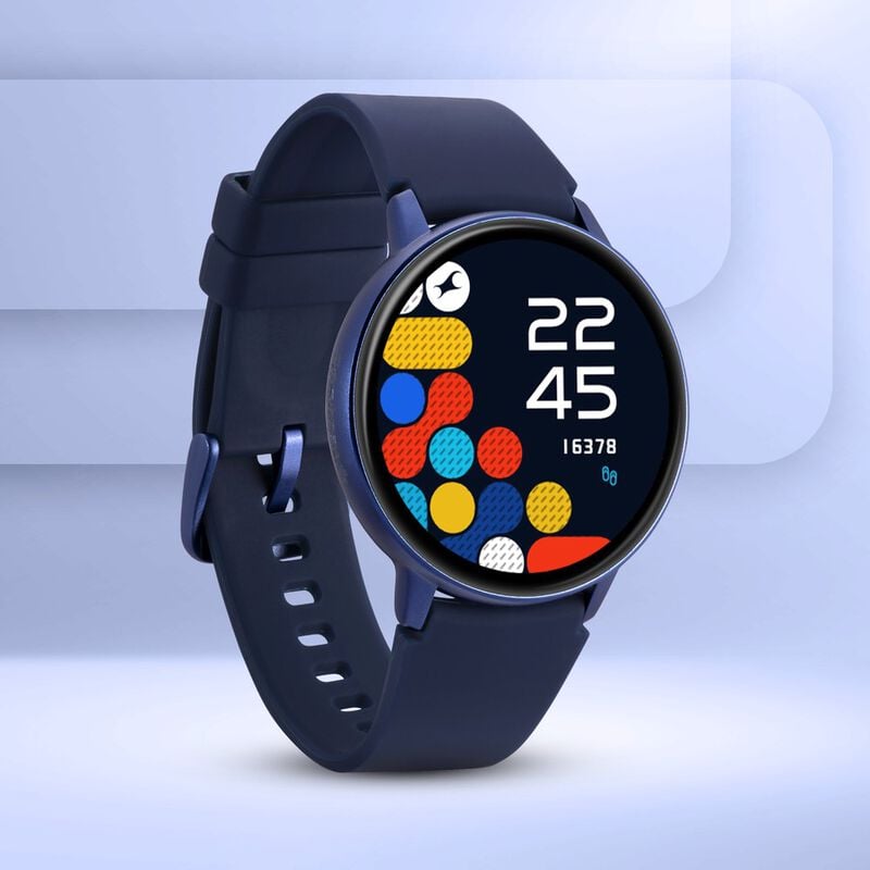 38074AP04 Reflex Play- Smart Watch with Blue Strap, Amoled Display, Health Suite, In-Built Games, & Period Tracker