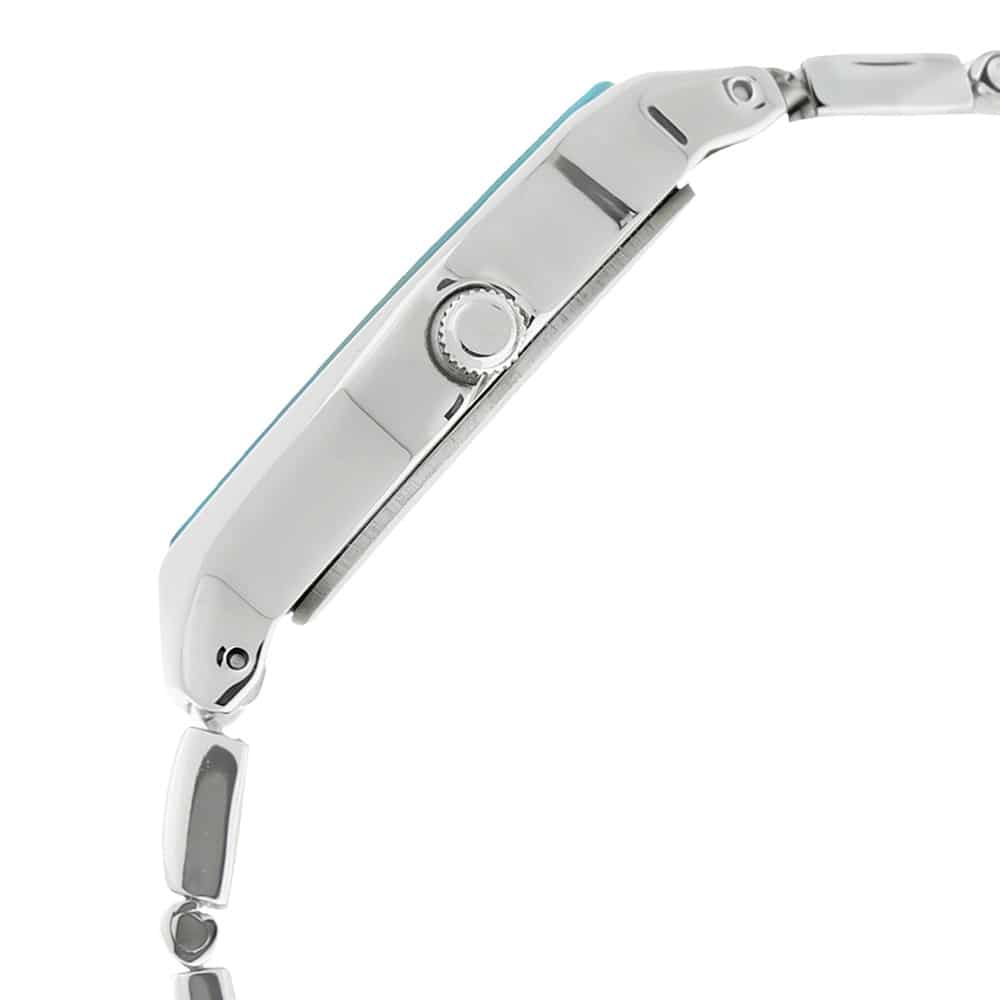NR6109SM03 BLUE DIAL SILVER STAINLESS STEEL STRAP WATCH - Kamal Watch Company
