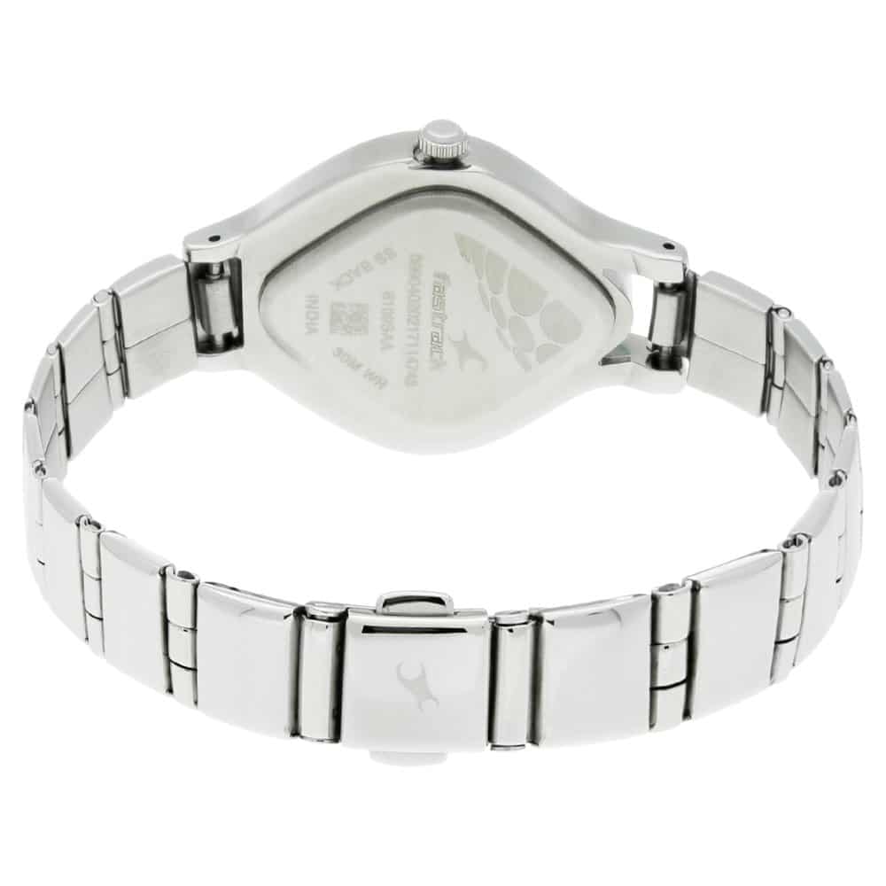 NR6109SM03 BLUE DIAL SILVER STAINLESS STEEL STRAP WATCH - Kamal Watch Company
