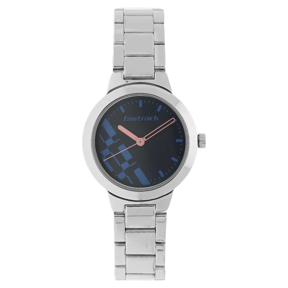 NR6150SM03 CHECKMATE BLUE DIAL STAINLESS STEEL STRAP WATCH - Kamal Watch Company