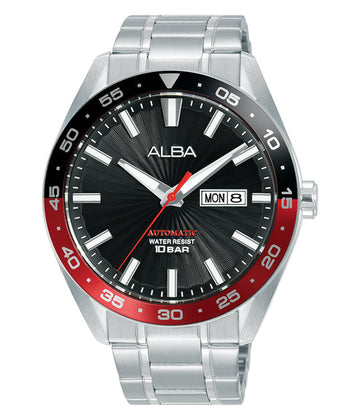 A3B001X1 Black Patterned Dial Mechanical Watch