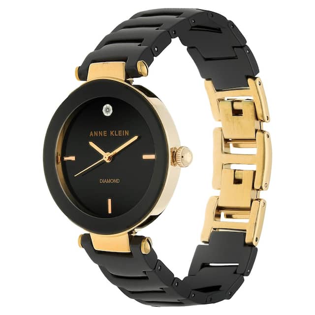 Black Dial Ceramic Strap Watch NEAK1018RGBK - Kamal Watch Company
