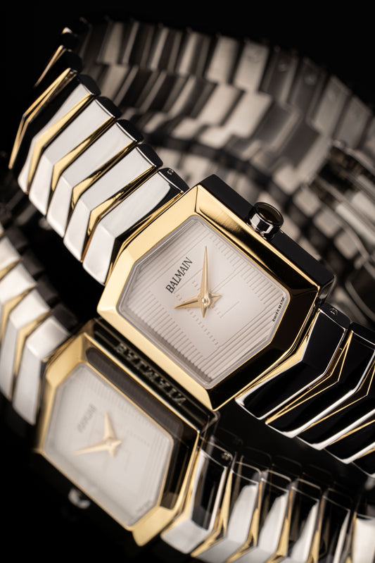 Balmain Taffetas Stainless Steel Two Tone Women Watch B46523928