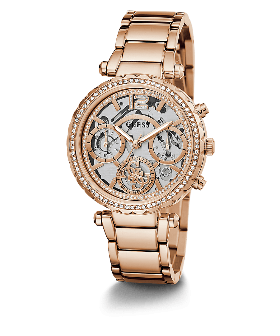 Guess Mens 43 mm Phoenix Black Dial Silicone Analog Watch - W1315G3 - Kamal Watch Company