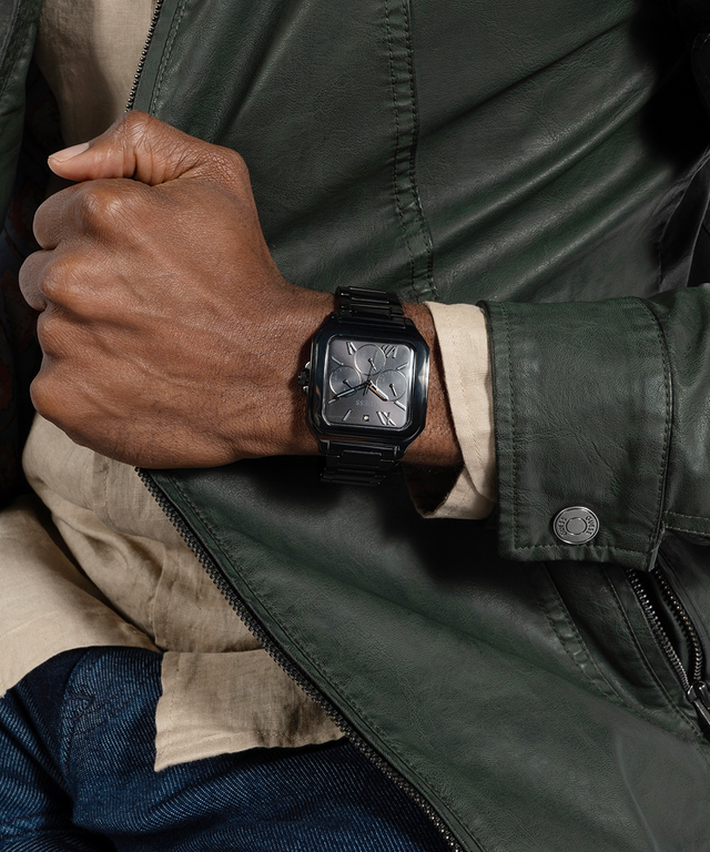 GUESS Mens Black Multi-function Watch-GW0631G2