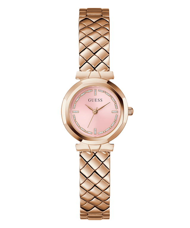 GUESS Ladies Rose Gold Tone Analog Watch
