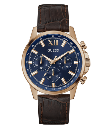 GUESS Mens Brown Multi-function Watch