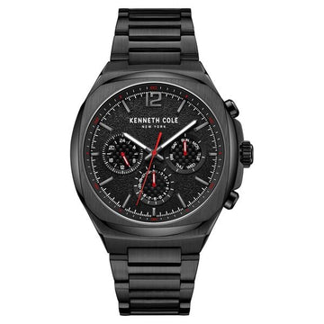 Kenneth Cole Multifunction Black Dial Watch for Men