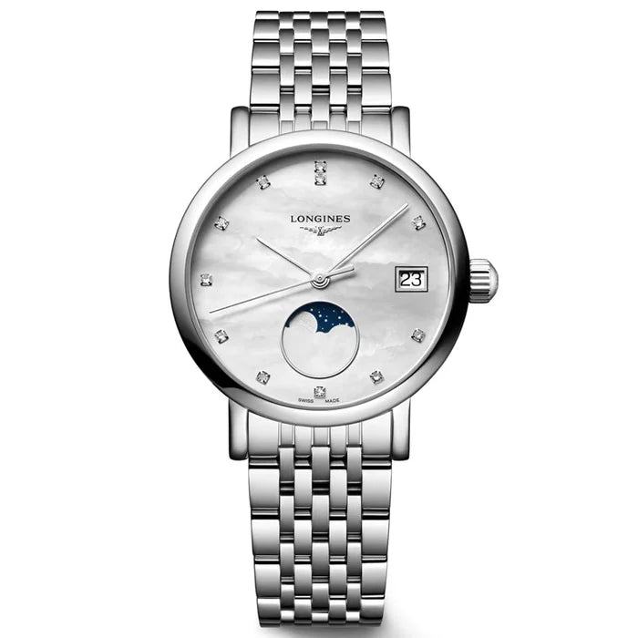 LONGINES ELEGANT COLLECTION MOONPHASE l43304876 Watch for Women