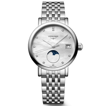 LONGINES ELEGANT COLLECTION MOONPHASE l43304876 Watch for Women
