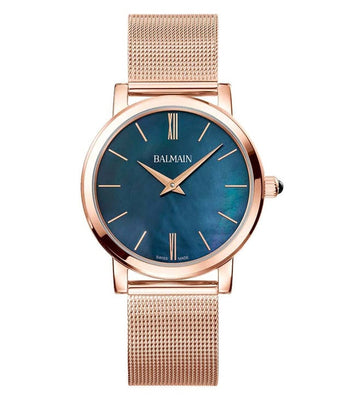 Balmain Elegance Chic M Blue Mop Dial Watch