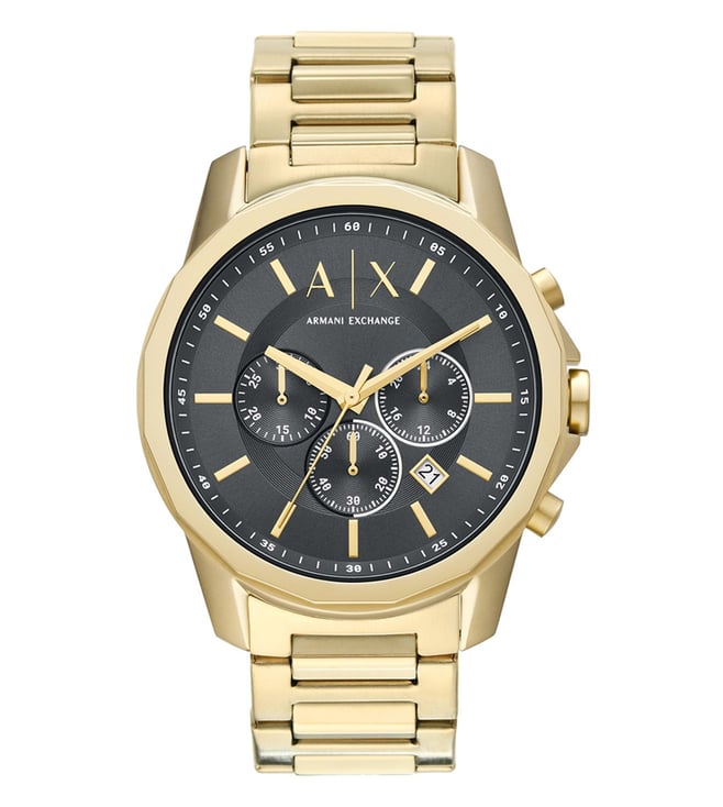 Armani Exchange Chronograph Gold-Tone Stainless Steel Watch Ax1721I