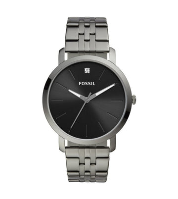 Fossil Lux Luther Three-Hand Smoke Stainless Steel Watch