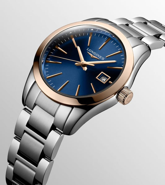 Longines Conquest Classic Quartz Blue Dial Women'S Watch