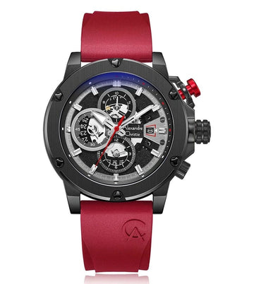 ALEXANDRE CHRISTIE Chrono Quartz Men 45mm 6491BCREPBARE