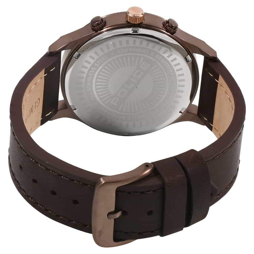 Brown Dial Brown Leather Strap Watch PL15002JSBN12 - Kamal Watch Company