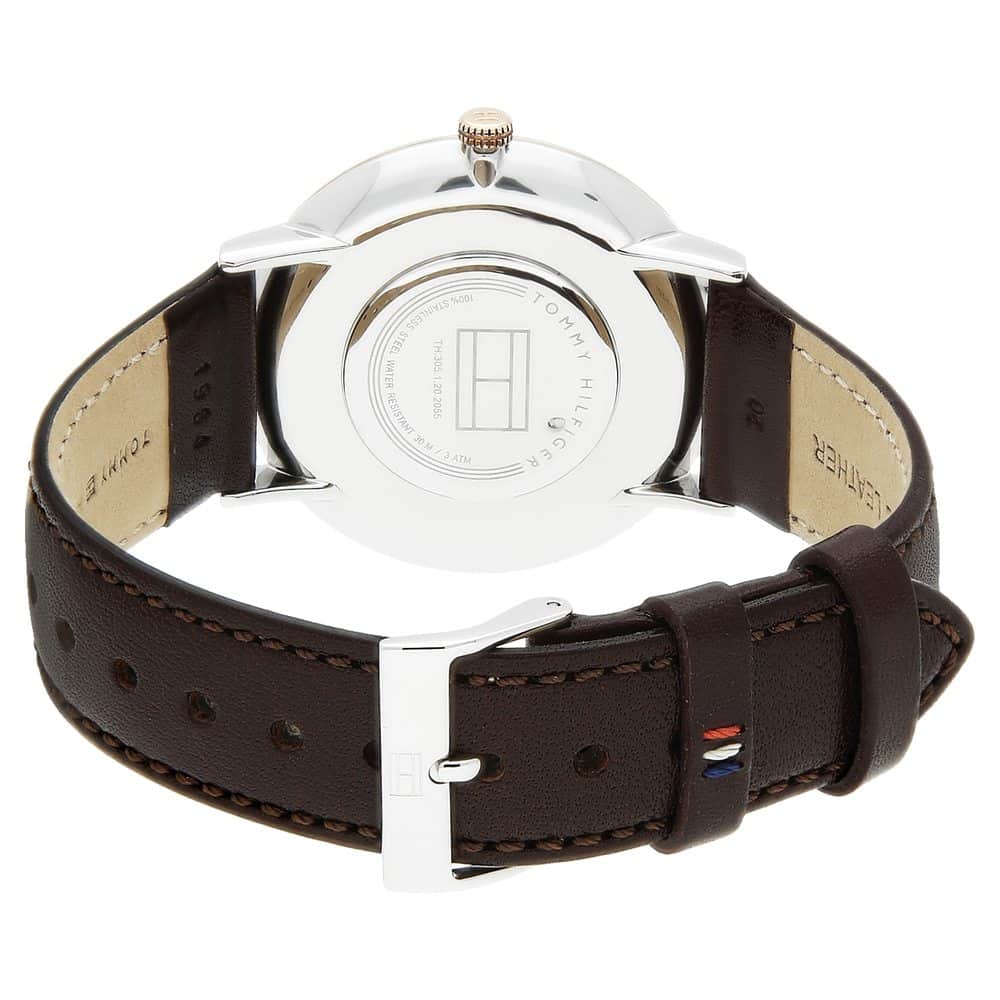 Blue Dial Brown Leather Strap Watch TH1710354 - Kamal Watch Company