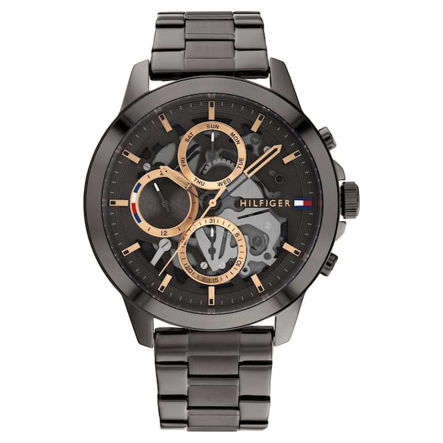 Tommy hilfiger Men Henry Round Grey Watches - Kamal Watch Company