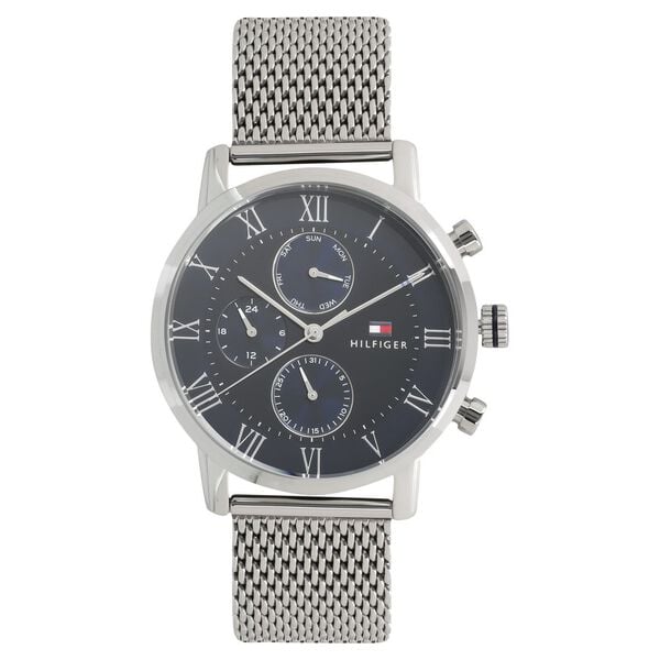 Tommy Hilfiger Quartz Multifunction Blue Dial Metal Strap Watch for Men