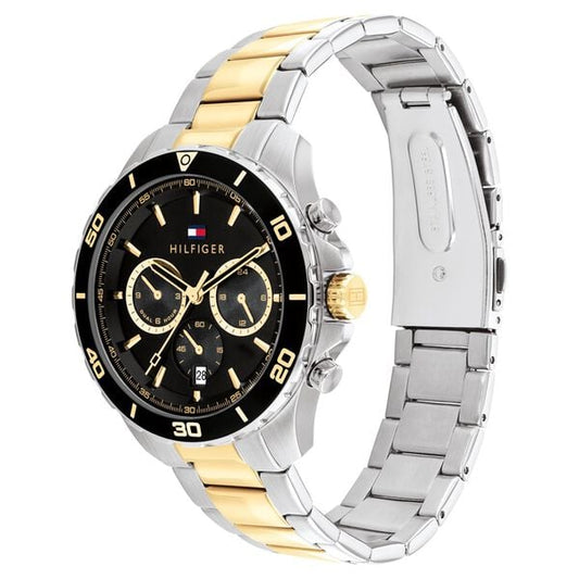 Tommy Hilfiger Quartz Multifunction Black Stainless Steel Strap for Men