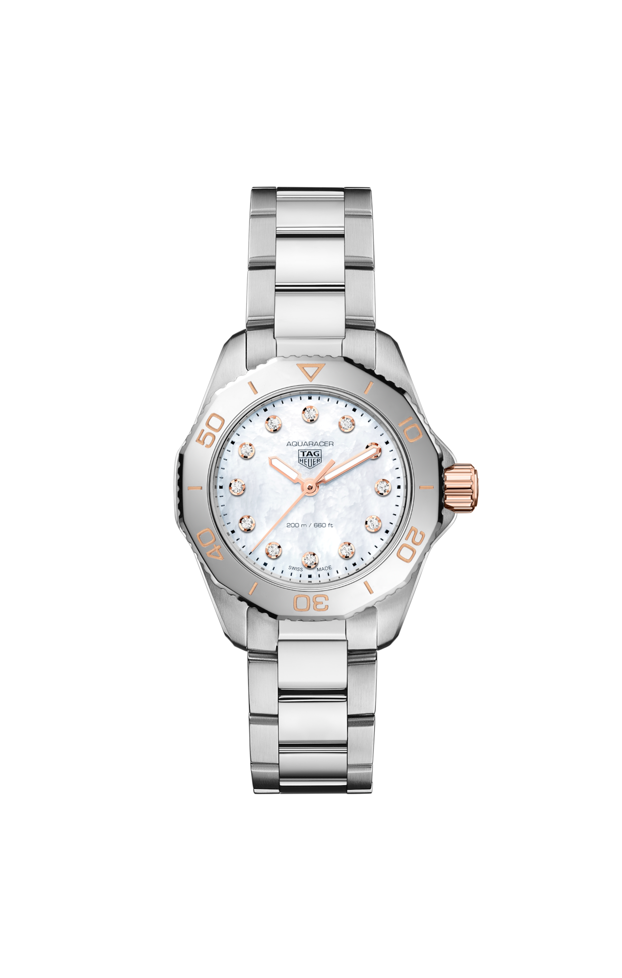 Tag heuer aquaracer ladies deals watch with 10 diamonds