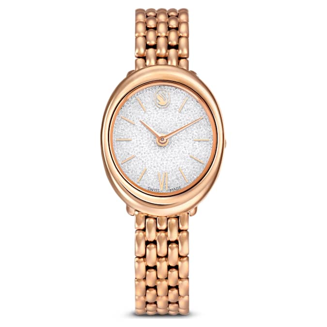 Imber watch Swiss Made, Metal bracelet, Gold tone, Rose gold-tone finish