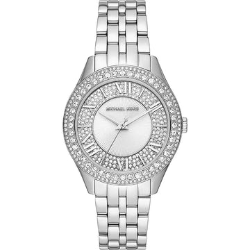 MICHAEL KORS Harlowe Pavé Silver-Tone Watch - Kamal Watch Company