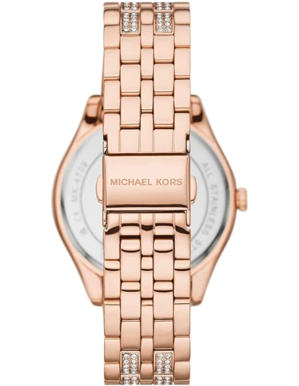 MICHAEL KORS Harlowe Pavé Rose Gold-Tone Watch Style# MK4710 - Kamal Watch Company