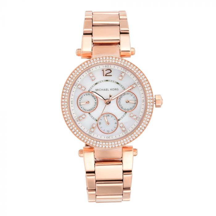 Michael Kors Women Parker Round Mother of Pearl Watches