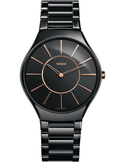 Rado True Thinline Black Dial R27741152 Watch for Men