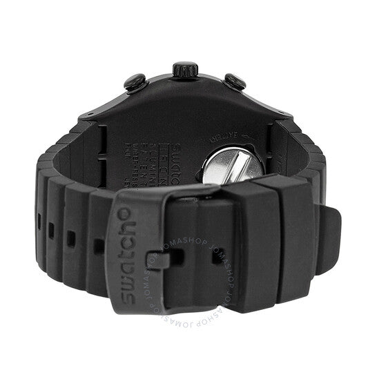 Summer Night Black Dial Chronograph Black Silicone Men's Watch - Kamal Watch Company