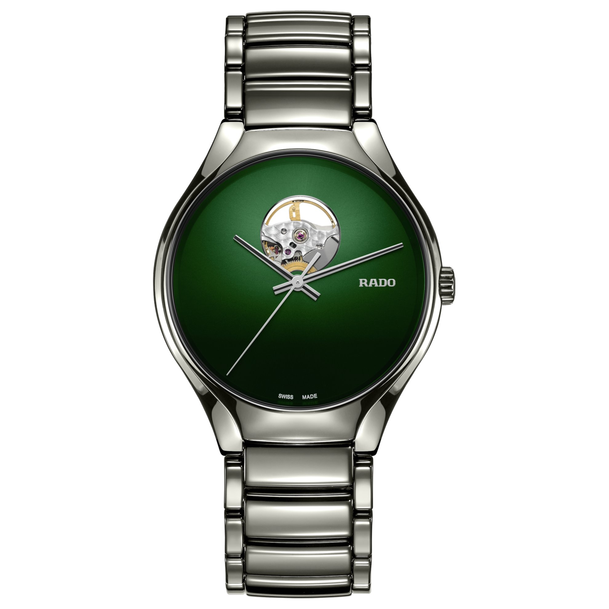 Rado Metal Watches Rado True Square Women's Black Steel Bracelet