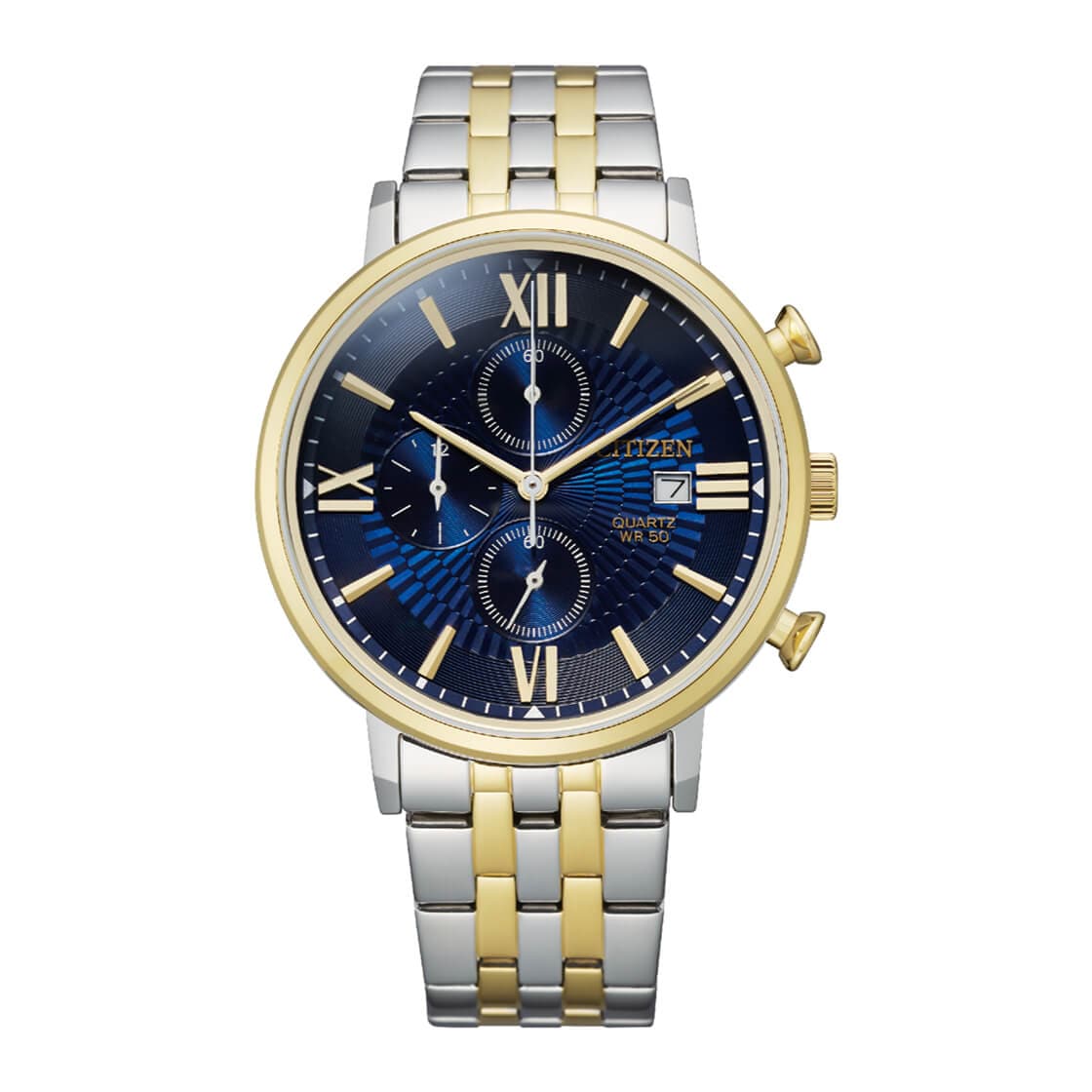 CITIZEN QUARTZ GENTS WATCH BLUE DIAL - AN3616-75L - Kamal Watch Company