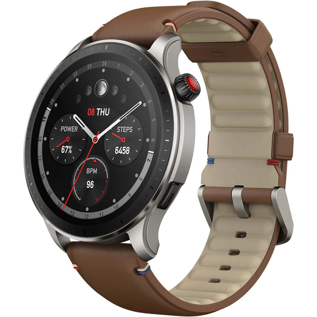 AMAZFIT GTR 4 Vintage Brown Leather - Kamal Watch Company