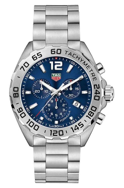 Tag Heuer Formula Blue Sunray Dial Chronograph Men'S Watch