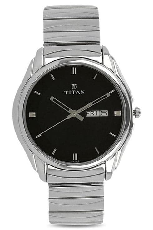 Buy online Titan Analog White Dial Men's Watch-9441km02 from