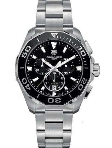 TAG Heuer Aquaracer Chronograph Black Dial Men's Watch CAY111A.BA0927 - Kamal Watch Company