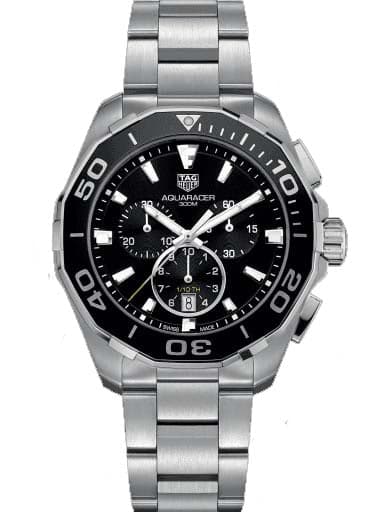 TAG Heuer Aquaracer Chronograph Black Dial Men's Watch CAY111A.BA0927 - Kamal Watch Company