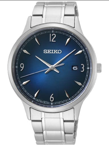 Seiko Blue Dial Men'S Watch Sgeh89P11