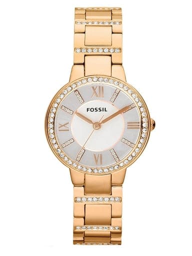 Fossil Virginia Rose-Tone Stainless Steel Watch