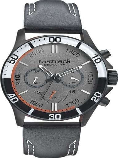 Fastrack Analog Chrono White Dial Men'S Watch