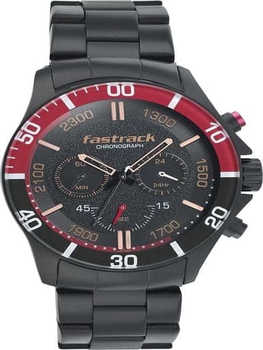 Fastrack Analog Chrono White Dial Men Watch