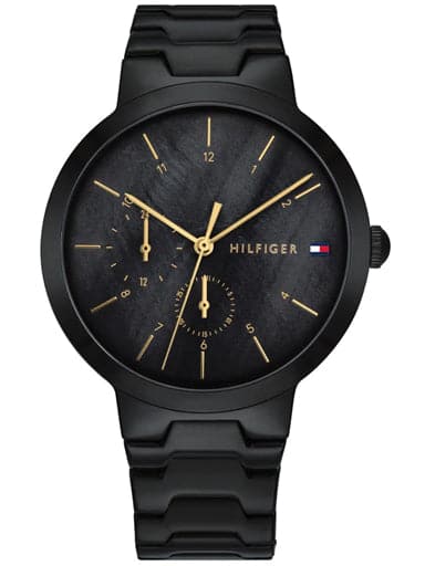 Tommy Hilfiger Black Dial Black Metal Strap Women's Watch TH1782079 - Kamal Watch Company