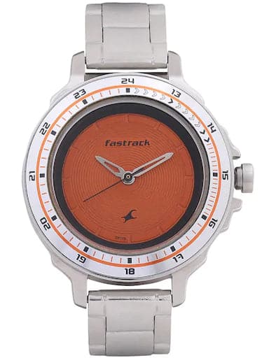 Fastrack orange on sale strap watch